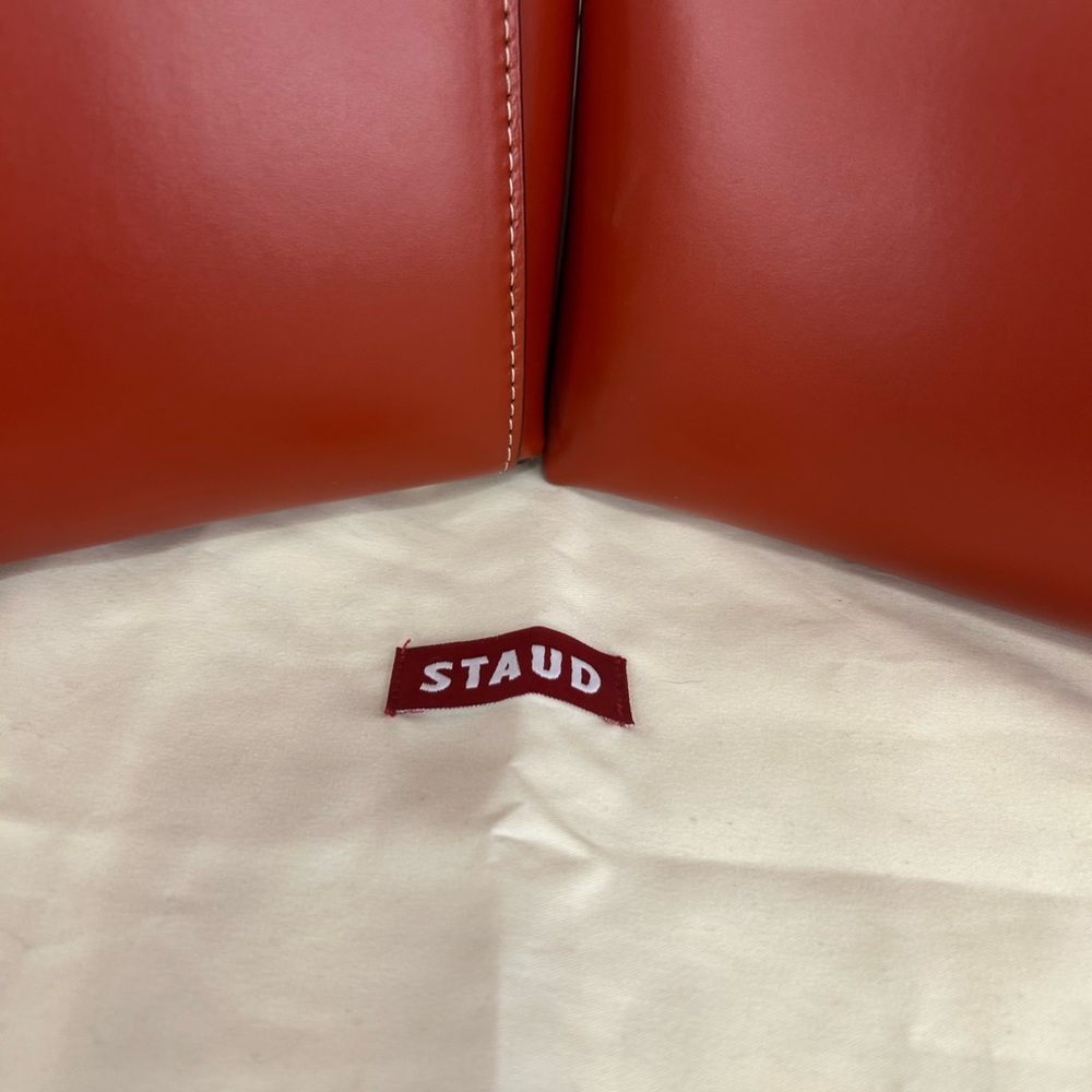 STAUD mini Shirley Red handbag - Picture 3 of 12